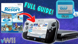 How to Play Downloaded Wii Games on Wii U USB Loader GX Guide vWii 2024 [upl. by Aerdnod]