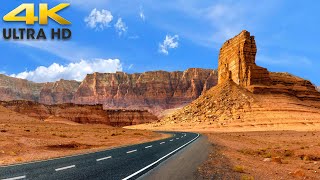 3 Hours of Scenic Desert Driving Across Utah to Moab 4K [upl. by Oirtemed]