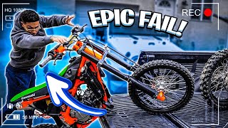 I CRASHED THE KX100  THIS IS BAD  BRAAP VLOGS [upl. by Yrehc827]