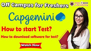 How to start Capgemini Assessment  How to download software for Capgemini online test [upl. by Spurgeon]