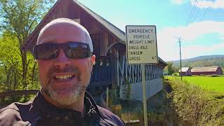 Covered Bridge exploring in Vermont with Drone footage [upl. by Nuhsed961]