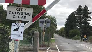 Brand New LEDS Fulbourn Level Crossing Cambridgeshire Sunday 30082020 [upl. by Adon]