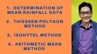 10 Determination of mean rainfall data ■ Thiessen polygon Isohytel amp Arithmetic mean method [upl. by Tiffanie]