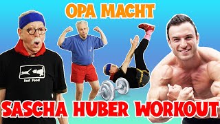 OPA macht Sascha Huber WORKOUT  Oma Geht Steil 🚀 [upl. by Flora]