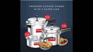 Rs2499 only Prestige 2L3L5 Litres Pressure cookerGAS amp INDUCTION COMPATIBLEcookerprestige [upl. by Thor542]