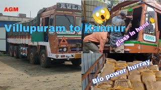 Bio power hurray🤔  Villupuram to Kannur  Tamil  lorry 🚛  AGM  tamil lorry agm bio [upl. by Shelman]