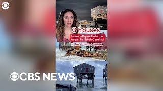 3 Outer Banks homes in Rodanthe North Carolina collapsed into the sea within a week Heres why [upl. by Rachaba362]