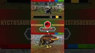 NYCTOSAURUS VS PRESTOSUCHUS  JURASSIC WORLD THE GAME [upl. by Pennebaker]