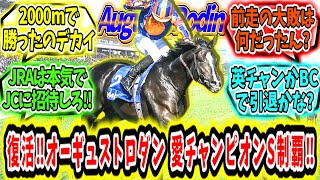 『復活‼オーギュストロダン愛チャンピオンS制覇‼』に対するみんなの反応【競馬の反応集】 [upl. by Ensoll703]