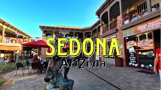 4K 🇺🇸 Downtown SEDONA Arizona  Walking Tour with Captions [upl. by Notned]