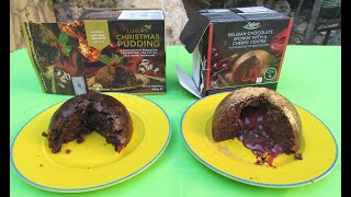 Christmas Pudding Matthew Walker AlphaMega VS Belgian Chocolate Sponge with a cherry center Lidl [upl. by Niveg22]