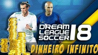 Como ter dinheiro moedas infinitas hackeando o Dream League soccer 2018 [upl. by Amias]