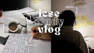 finals study vlog  icse boards  late night studying w lofi  needie [upl. by Tamera]