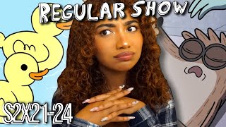 RIGBY DIED  And very cute baby ducks 🐥  Regular Show  S2x2124 ReactionCommentary [upl. by Neibaf]