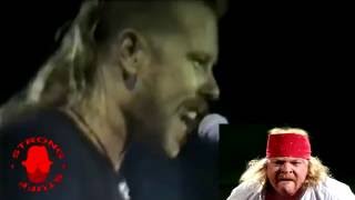 James Metallica Imitates AXL Rose Guns N Roses [upl. by Adnohral]