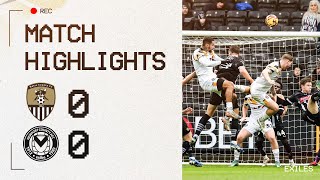 HIGHLIGHTS  Notts County 00 Newport County [upl. by Lennahc618]