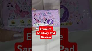 Equalife Sanitary Pad Review  Xlplus Sanitary Pads short shorts [upl. by Htebazile]