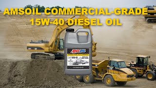 AMSOIL Commercial Grade 15W40 Diesel Oil Formulated for Long Engine Life [upl. by Ilek]