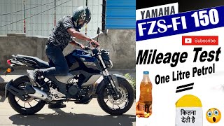 Yamaha FZS FI v3 BS6 City Mileage Test  UNBELIEVABLE😨 [upl. by Orpah]