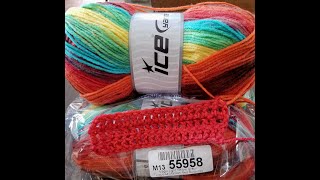 Fiber  Ice yarn revues Mirage Color Soft Acryl Melange amp Magic Light [upl. by Buttaro919]