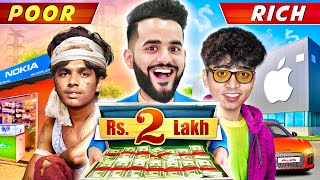 I gave Rs200000 to a Rich Boy Vs Poor Boy to spend in 60 minutes Challenge [upl. by Iam897]