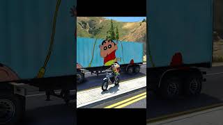 Shinchan😂 Container🎁 Stoled A Truck Driver😱 penguinyt gta5hindi shorts gta5shorts shinchan [upl. by Marieann]