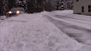 Plowing 10 to 12 inches of snow from a 2 day storm [upl. by Camilla]