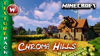 Texture Pack Vorstellung Minecraft 1132  Mit Chroma Hills v2 durch die Mittelalterwelt [upl. by Mossman]