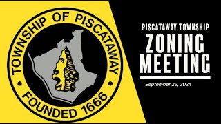 Piscataway Township Zoning Board Meeting 09 26 2024 7 29 29 PM [upl. by Filemon]