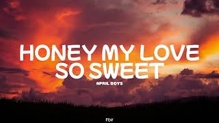 April Boys  Honey My Love So Sweet Lyrics [upl. by Nywg126]