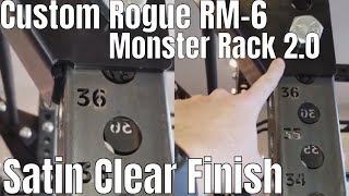 Custom Satin Finish Rogue Monster Rack 2 0 w monolift flying pullup bar safety straps and more [upl. by Notsuoh]