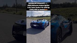 Does the V6 PlugIn Hybrid McLaren Artura SOUND Like a True Supercar [upl. by Stalker]