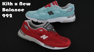 Kith New Balance 992  Kithmas Teal amp Red [upl. by Eenafets]