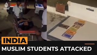 Foreign students attacked over Muslims prayers at Indian university [upl. by Shana693]