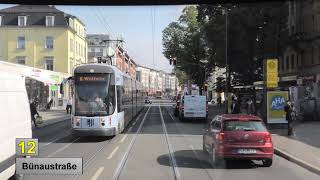 Straßenbahn Dresden 2020 Linie 12 [upl. by Brookhouse]