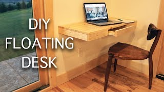 How to Make a Floating Desk [upl. by Zuliram]