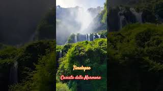 timelapse cascatedellemarmore cascate insta360acepro shorts marmore falls nature timelapse [upl. by Ronyam485]