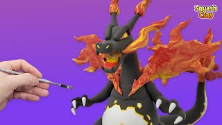 Pokémon Clay Art  Shiny Gigantamax Charizard [upl. by Eizle]