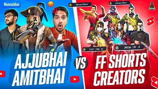 AJJUBHAI AMITBHAI VS NITIN FF AND ALL SHORTS CREATOR  GARENA FREE FIRE [upl. by Kirsch48]