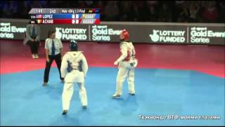 MALE68kg│SEMIFINAL USABEL│2014 WTF WORLD TAEKWONDO GRAND PRIX SERIES 3 [upl. by Ahrat]