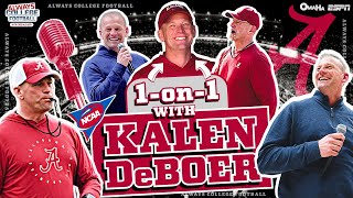 The Alabama interview Kalen DeBoer amp Greg McElroy  Always College Football [upl. by Nmutua736]