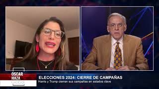 Encuestas dan resultados cerrados entre Harris y Trump vísperas del 5 de noviembre día de elección [upl. by Esch971]