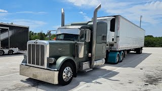 Father and son convoying to TexasNice custom Kenworth w900 [upl. by Suolkcin]