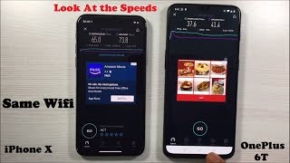 OnePlus 6T vs iPhone X Internet Speed Test  Unexpected Difference [upl. by Lindahl]