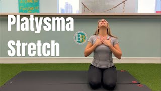 Platysma Stretch  B3 Physical Therapy [upl. by Gona]