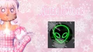 👽 How to get the ALIEN BADGE  Royale High Tutorial 👽 [upl. by Leddy]