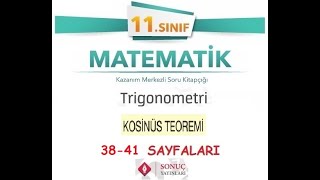 Sonuç Yayınları 11Sınıf Matematik Kitabı Trigonometri Konusu 3841 Sayfaları [upl. by Cyrano]