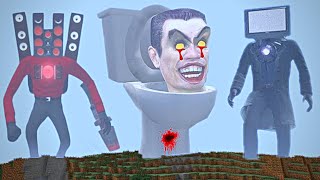 I FOUND SKIBIDI TOILET 😱 SPEAKERMAN TV MAN IN MINECRAFT  MINECRAFT HORROR [upl. by Anerroc]