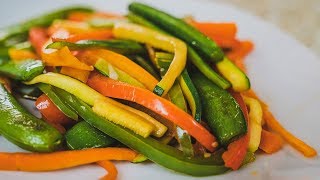 Vejetales Salteados  Recetas Deliciosos y Saludable [upl. by Anaibaf]