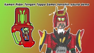 Kamen Rider Tengen Toppa Gamer henshin sound demo [upl. by Kissel494]